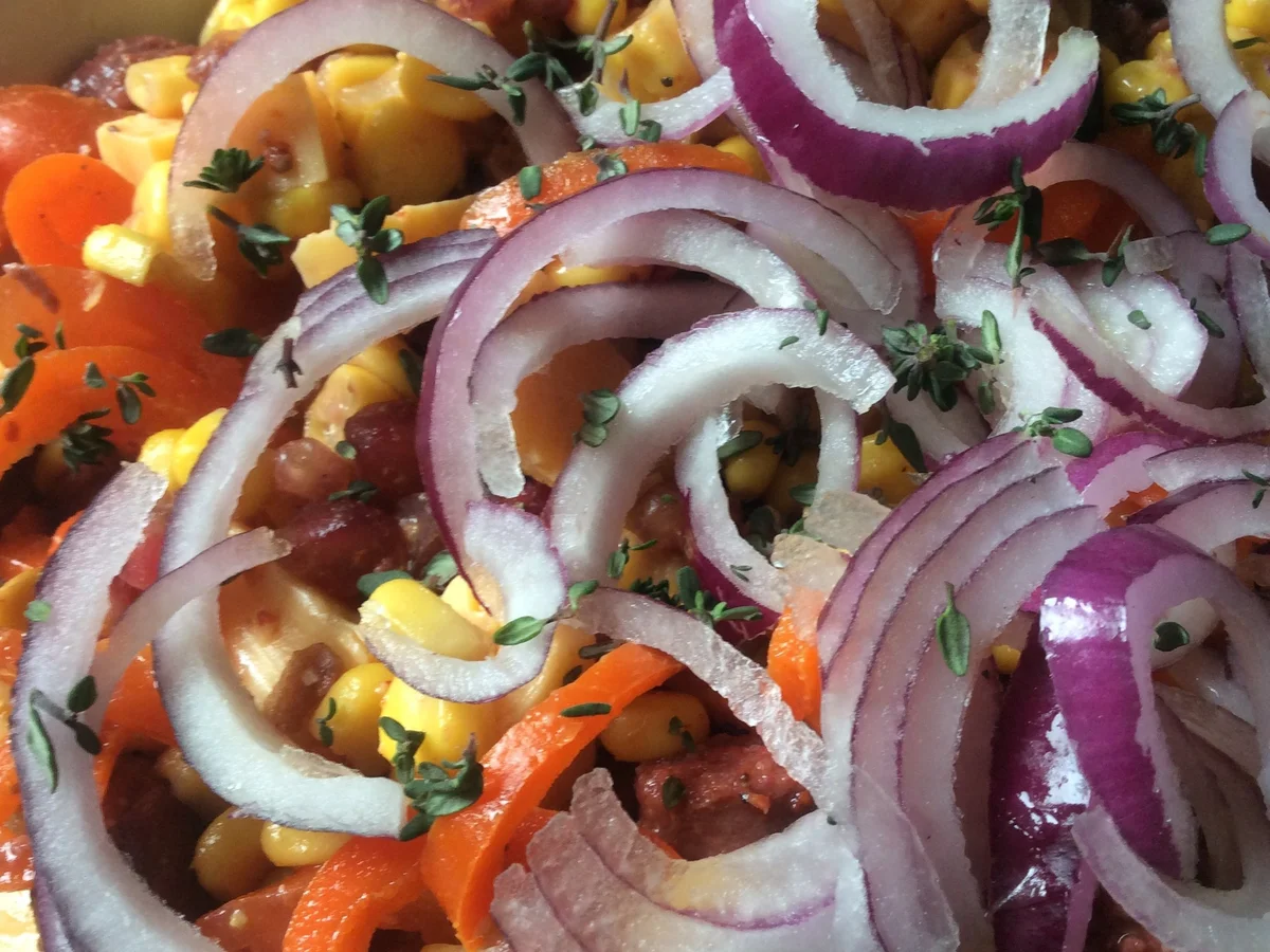 Fruchtiger Wurst-Käsesalat - Rezept - Bild Nr. 8