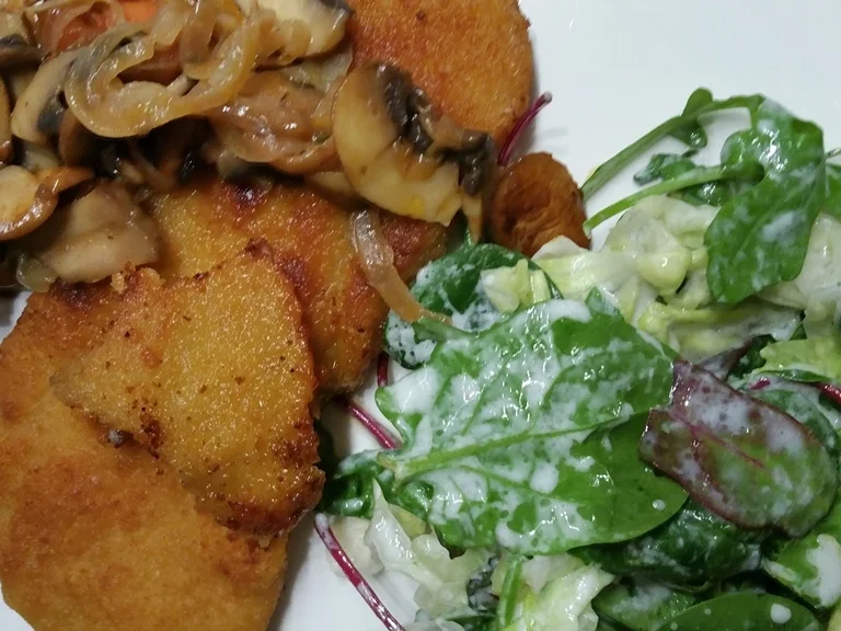 Zitronen-Vanille Schnitzel mit Salat und Champignons à la Biggi - Rezept - Bild Nr. 16