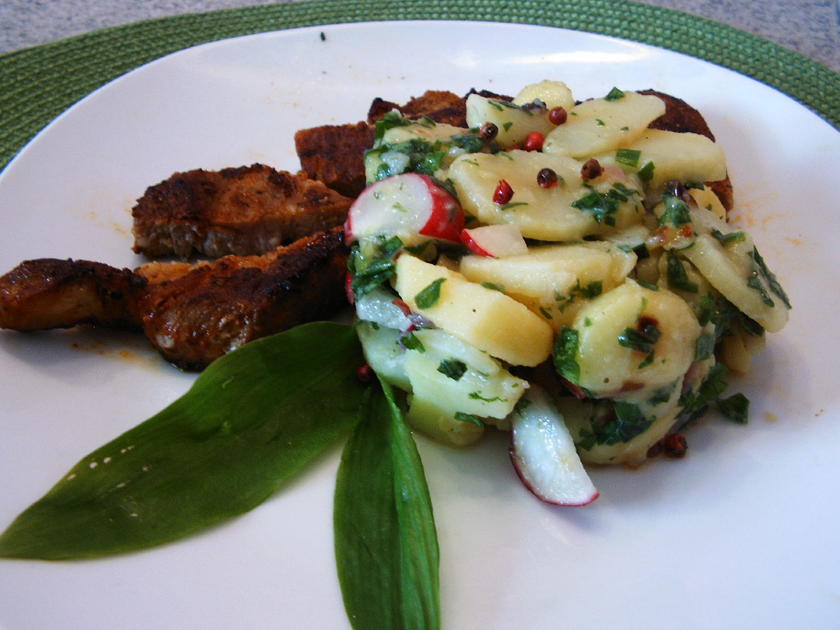 Bärlauch-Kartoffelsalat - Rezept mit Bild - kochbar.de