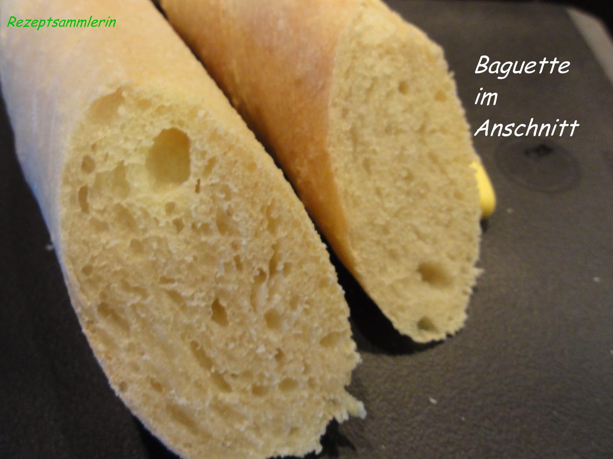 Brot:   WEIZENBAGUETTE - Rezept