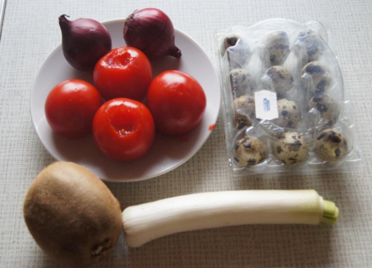 Salat mit Wachteleiern - Rezept - Bild Nr. 2