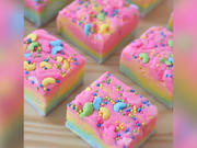Regenbogen-Kuchen ohne Backen - Rezept