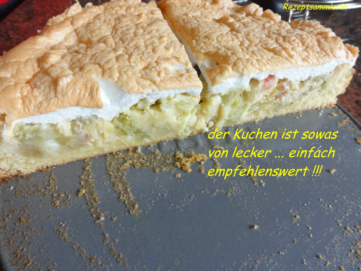 Rezept: Rhabarber-Meringe-Kuchen von Mama Bild Nr. 4 Rhabarber-Meringe-Kuchen von Mama - Rezept - Bild Nr. 4