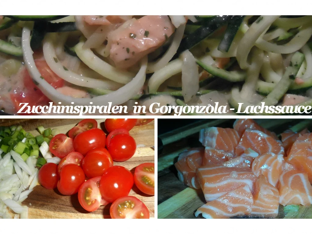 Rezept: BiNe` S ZUCCHINISPIRALEN IN GORGONZOLA - LACHSSAUCE Bild Nr. 6 BiNe` S ZUCCHINISPIRALEN IN GORGONZOLA - LACHSSAUCE - Rezept - Bild Nr. 6