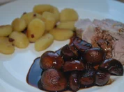 Schweinefilet mit Portweinpilzen und gebratenen Gnocchis - Rezept