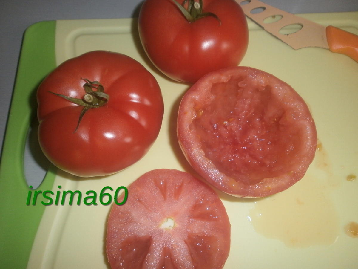 Gefüllte Tomaten mit Hackfleisch und Schafskäse - Rezept - Bild Nr. 3