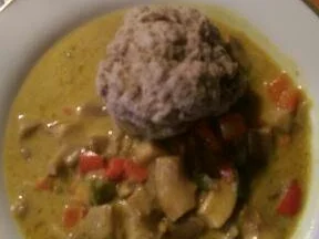 Rezept: Hackklöße mit Austernpilz Currysauce Hackklöße mit Austernpilz Currysauce - Rezept