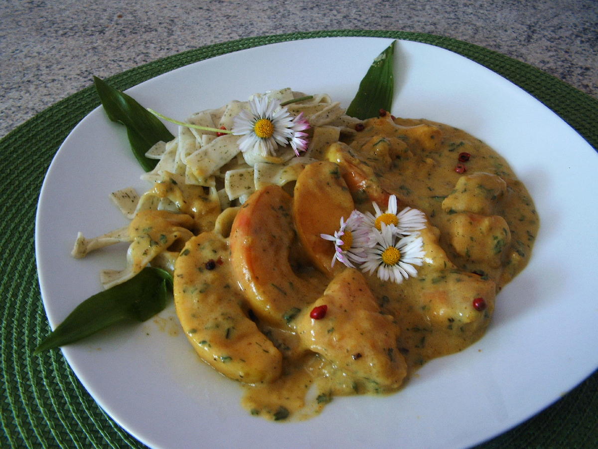 Hähnchen -Apfel-Curry-Pfanne - Rezept