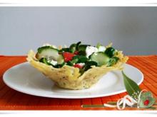 Parmesan-Sesam Körbchen  für  knackigen Salat - Rezept