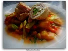 Hähnchen-Involtini mit Paprikageröstl - Rezept