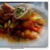 Hähnchen-Involtini mit Paprikageröstl - Rezept