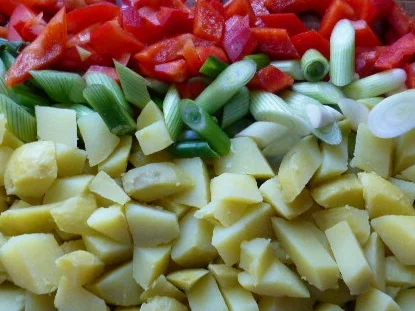 Hähnchen-Involtini mit Paprikageröstl - Rezept - Bild Nr. 8