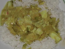 Fisch Curry - Seelachs mit Ananas und Lauch - Rezept