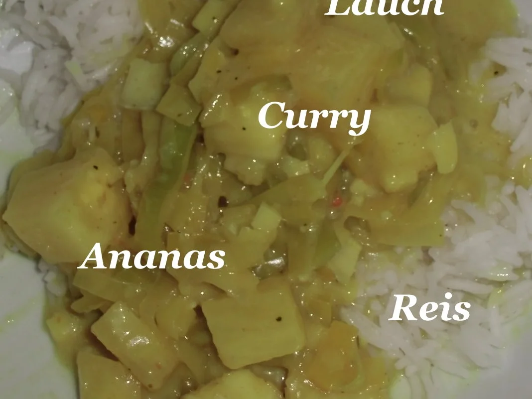 Rezept: Fisch Curry - Seelachs mit Ananas und Lauch Bild Nr. 2 Fisch Curry - Seelachs mit Ananas und Lauch - Rezept - Bild Nr. 2