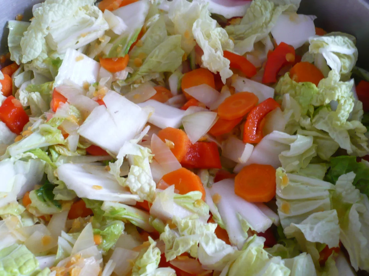 Geschmorter Chinakohl mit Hähnchengeschnetzeltem - Rezept - Bild Nr. 4