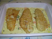 Zander in Bierteig auf Kaisergemüse - Rezept