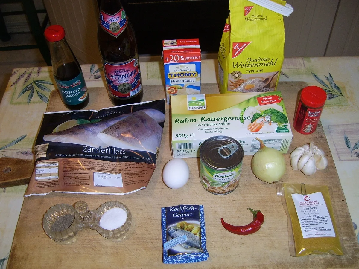 Zander in Bierteig auf Kaisergemüse - Rezept - Bild Nr. 2