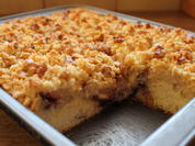 Waldheidelbeeren-Birnenkuchen mit Streuseln - Rezept
