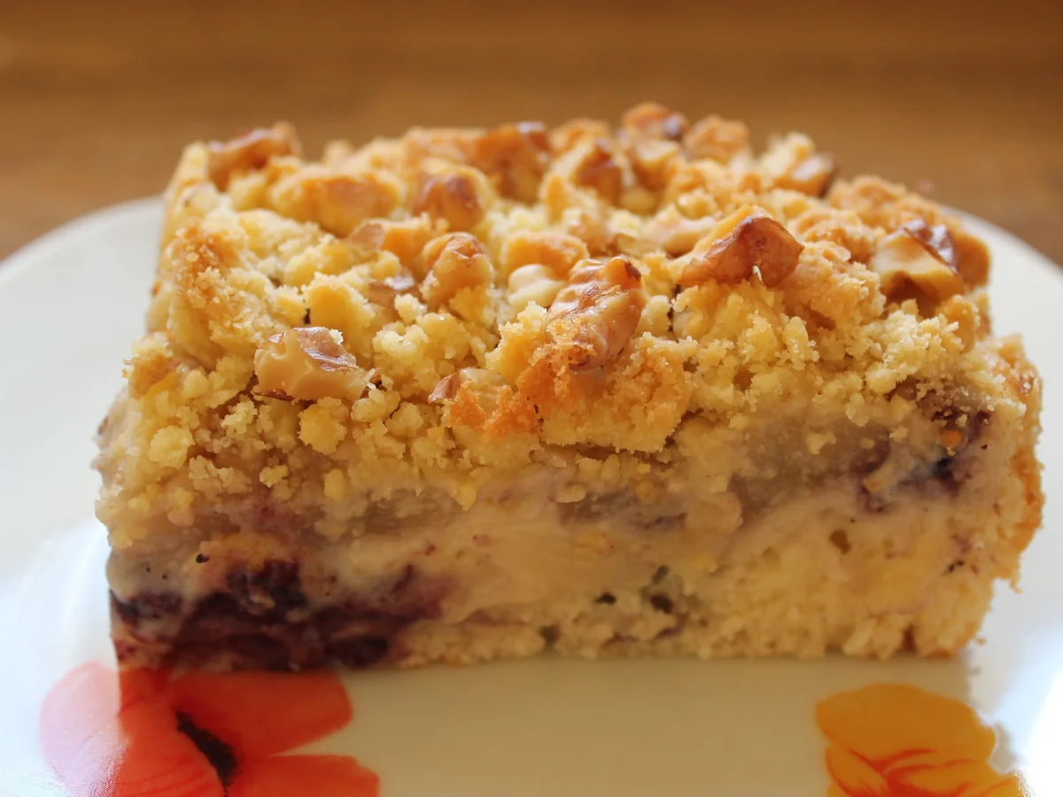 Rezept: Waldheidelbeeren-Birnenkuchen mit Streuseln Bild Nr. 3 Waldheidelbeeren-Birnenkuchen mit Streuseln - Rezept - Bild Nr. 3