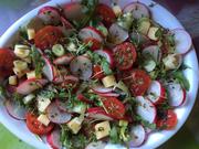 Radieschen-Tomatensalat mit Käse - Rezept - Bild Nr. 3