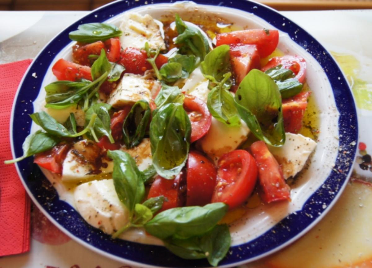 Tomaten mit Basilikum, Mozzarella und Snagnette - Rezept - Bild Nr. 9