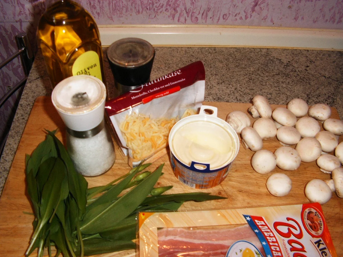 Champignonspieße mit Bärlauchfüllung - Rezept - Bild Nr. 2