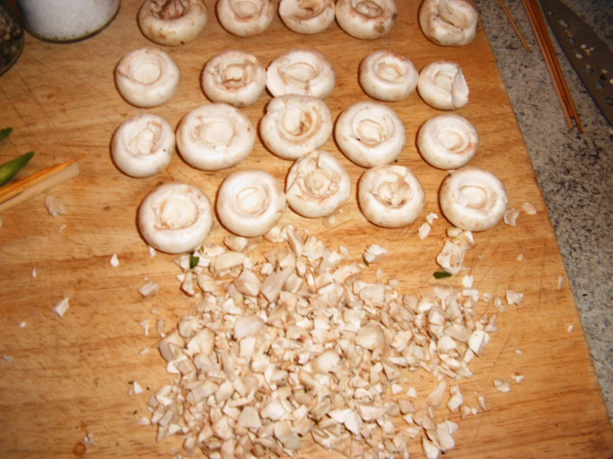 Champignonspieße mit Bärlauchfüllung - Rezept - Bild Nr. 4