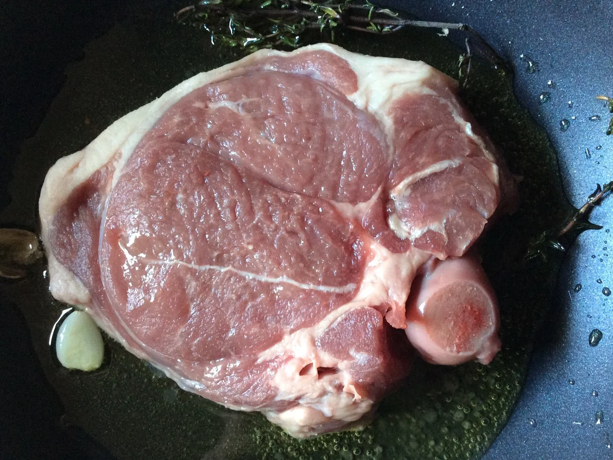 Lammkeulenscheibe auf Salat-Mix - Rezept - Bild Nr. 4