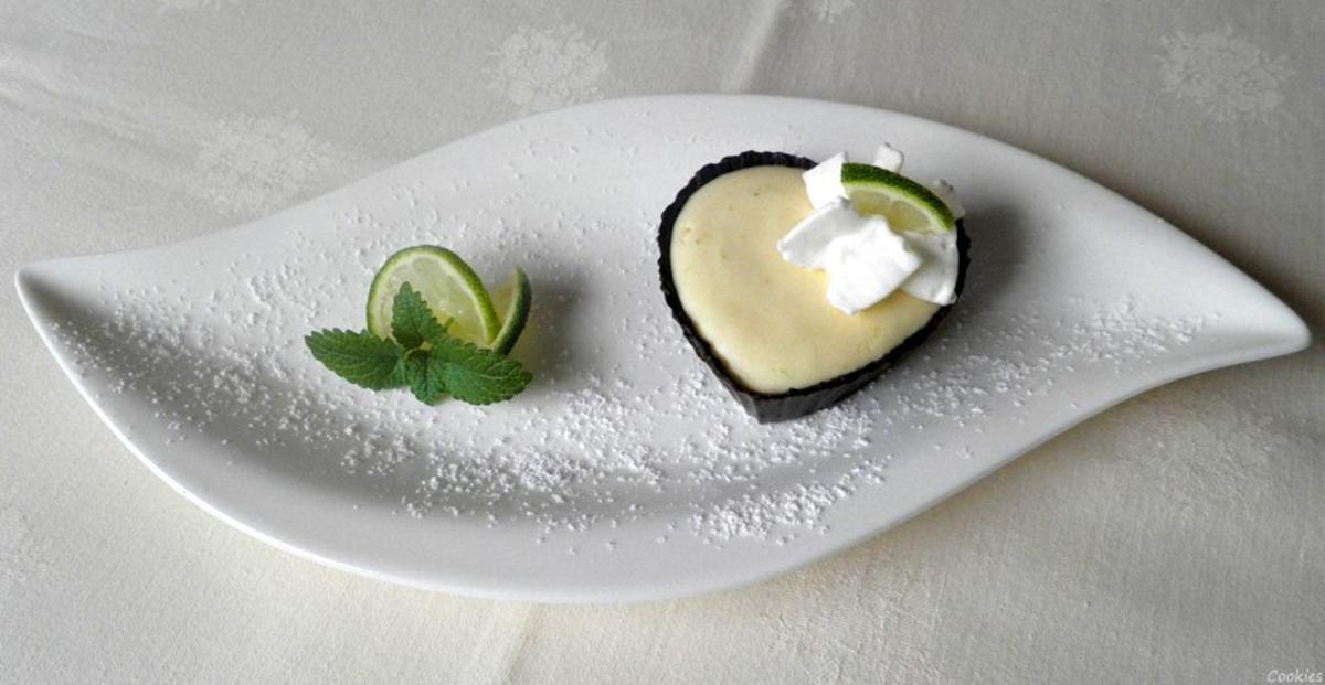 Bilder für Limettencreme im Schokoladenmantel - Rezept