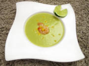 Grüne Kokossuppe mit Garnelen - Rezept