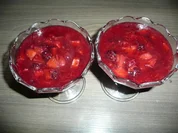 Rhabarber- Brombeer - Dessert - Rezept
