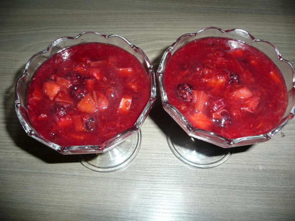 Rhabarber- Brombeer - Dessert - Rezept By GINA-ANNA