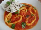 Tintenfischringe in roter Sauce - Rezept