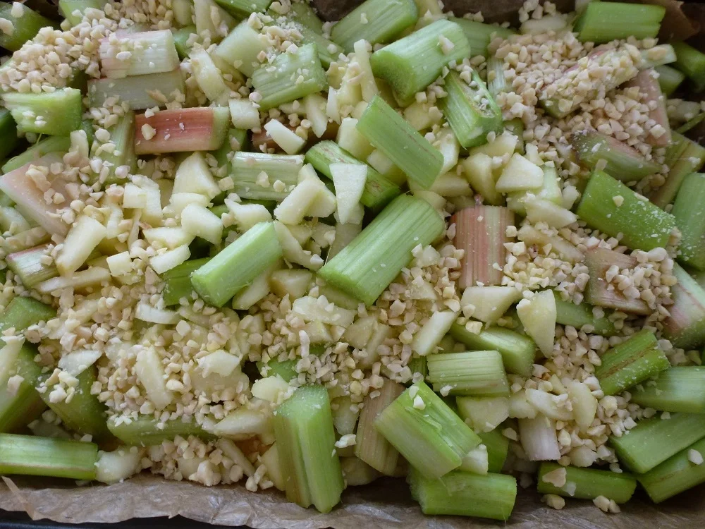 Apfel-Rhabarber-Streuselkuchen - Rezept - Bild Nr. 7