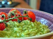 Bärlauchrisotto mit Ofentomaten - Rezept