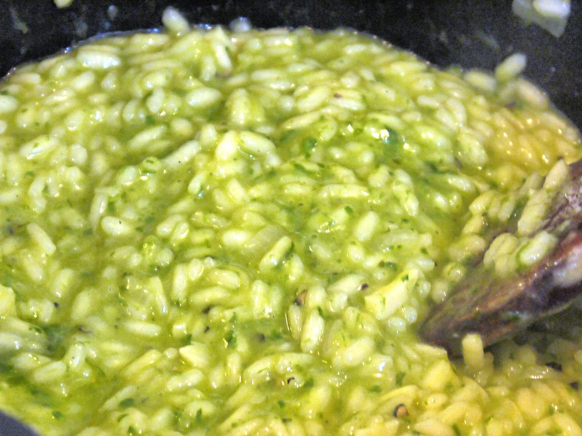 Rezept: Bärlauchrisotto mit Ofentomaten Bild Nr. 12 Bärlauchrisotto mit Ofentomaten - Rezept - Bild Nr. 12