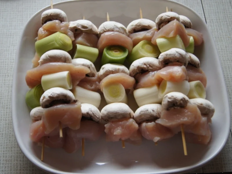 Rezept: Hähnchenbrustfiletspieße Bild Nr. 4 Hähnchenbrustfiletspieße - Rezept - Bild Nr. 4