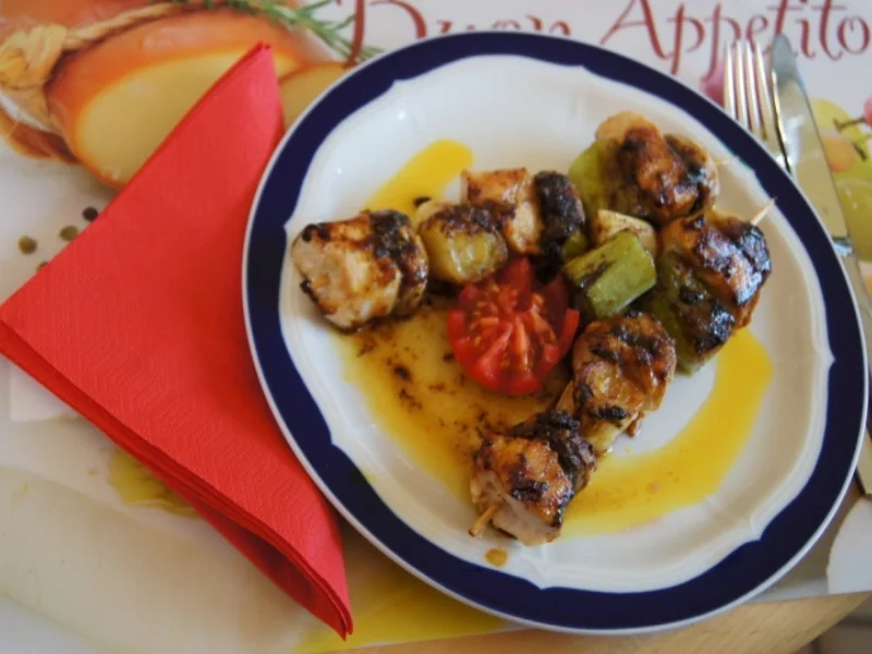 Rezept: Hähnchenbrustfiletspieße Bild Nr. 10 Hähnchenbrustfiletspieße - Rezept - Bild Nr. 10