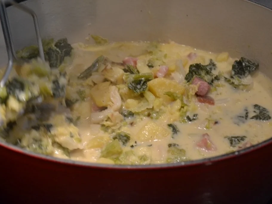 Wirsingeintopf heute mit Bratwurst - Rezept - Bild Nr. 5