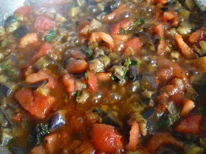 Pasta mit Auberginensauce - Rezept - Bild Nr. 4