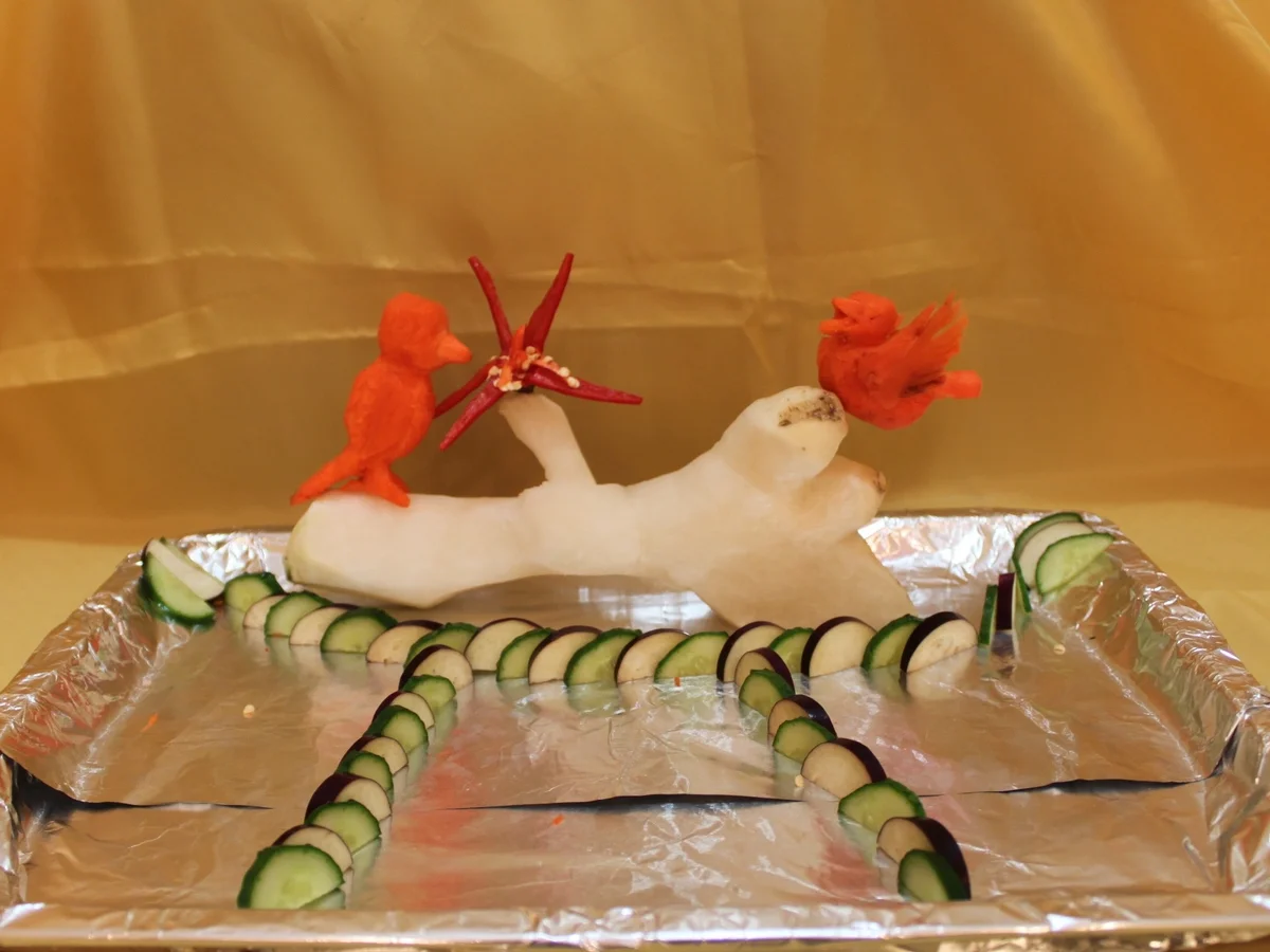 Ferkel trifft Hühnchen im Gemüsegarten - Rezept - Bild Nr. 2