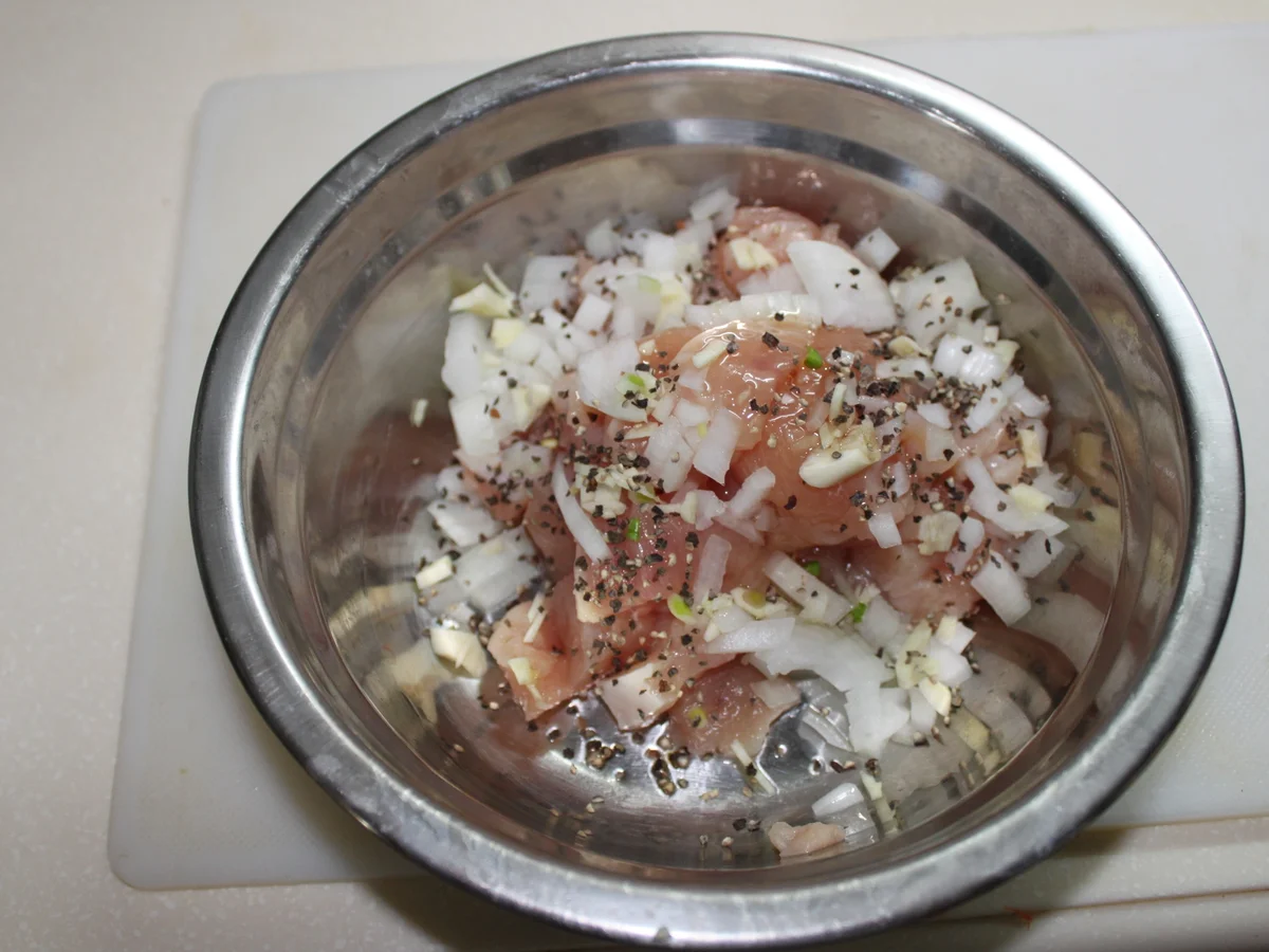 Ferkel trifft Hühnchen im Gemüsegarten - Rezept - Bild Nr. 3