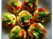 Cocafladen mit Frischkäse und Kirschtomaten - Rezept