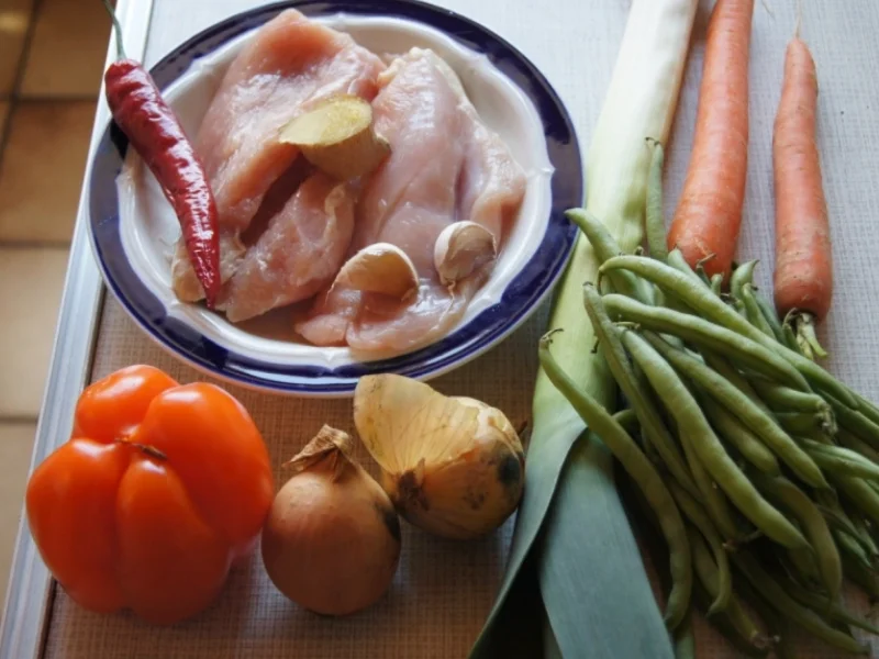 Rezept: Putenschnitzel mit Gemüse und Nudeln im Wok Bild Nr. 2 Putenschnitzel mit Gemüse und Nudeln im Wok - Rezept - Bild Nr. 2
