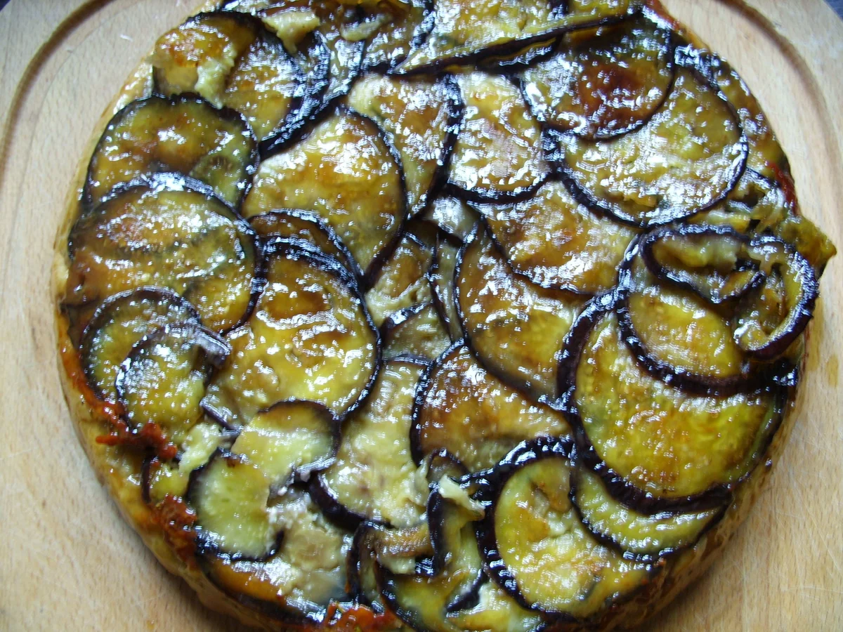 Tarte-Tatin mit Auberginen - Rezept - Bild Nr. 4
