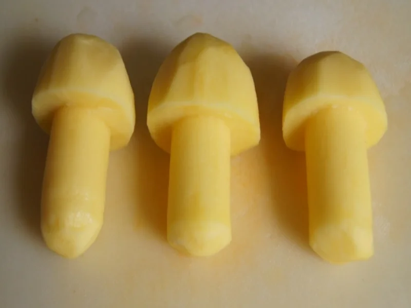 Kurzspargel mit Schnitzel natur und Kartoffelpilzen - Rezept - Bild Nr. 11