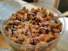 Bunter Nudelsalat mit Cranberries und Thunfisch - Rezept