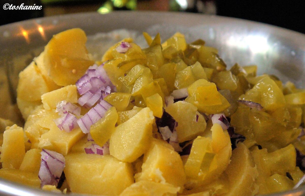 Pikanter Kartoffelsalat auf Joghurt-Basis - Rezept - Bild Nr. 8