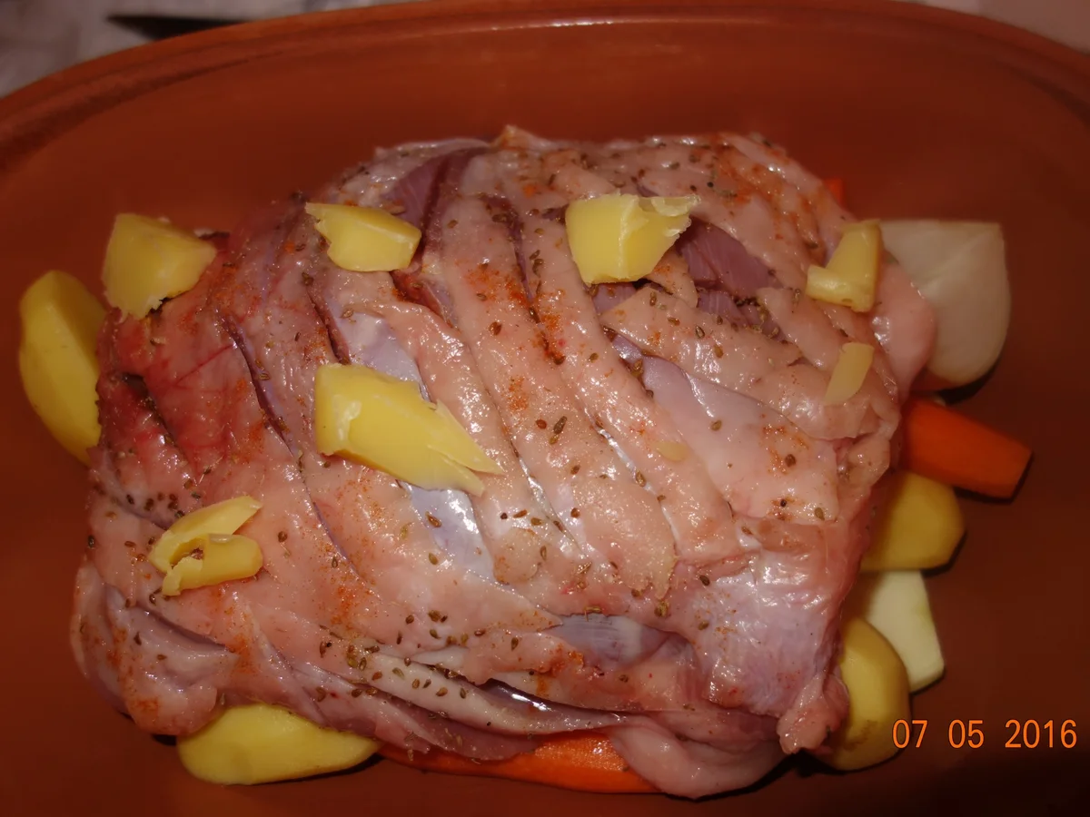 Römertopf - Putenoberkeule im Römi; - Rezept - Bild Nr. 7