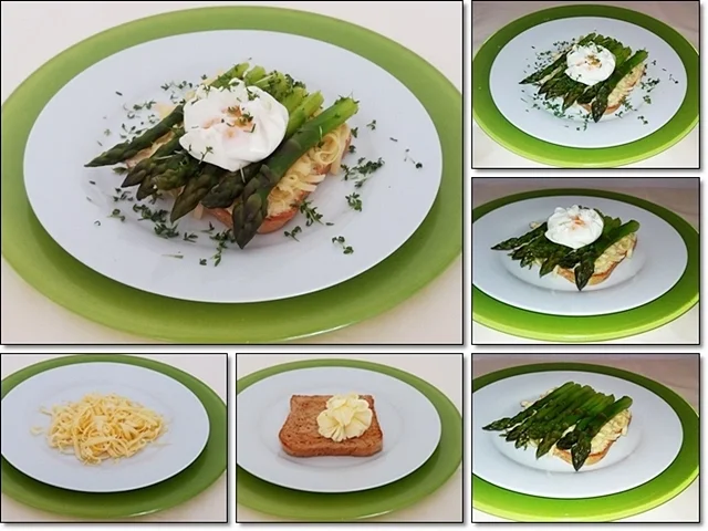 Rezept: Bruschetta mit Käse, Spargel und pochiertem Ei belegt Bild Nr. 11 Bruschetta mit Käse, Spargel und pochiertem Ei belegt - Rezept - Bild Nr. 11
